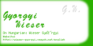 gyorgyi wieser business card